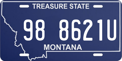 MT license plate 988621U