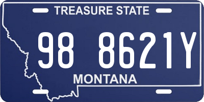 MT license plate 988621Y