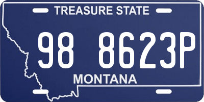 MT license plate 988623P