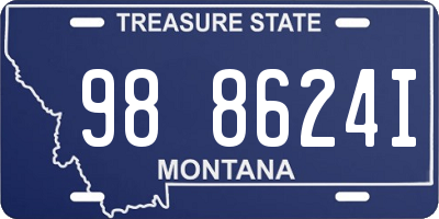 MT license plate 988624I