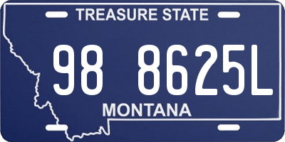 MT license plate 988625L