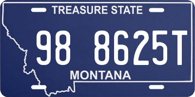 MT license plate 988625T