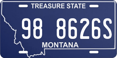 MT license plate 988626S