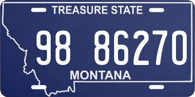 MT license plate 988627O