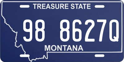 MT license plate 988627Q