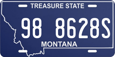 MT license plate 988628S