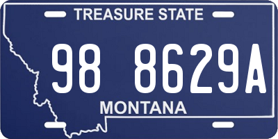 MT license plate 988629A