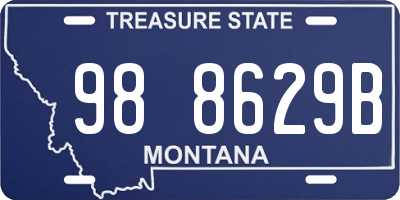 MT license plate 988629B