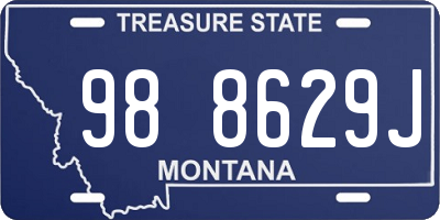 MT license plate 988629J