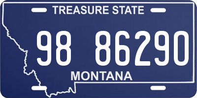 MT license plate 988629O