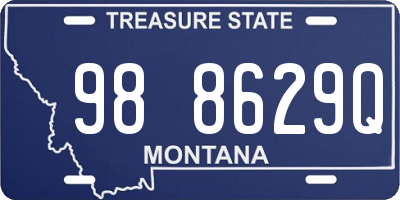 MT license plate 988629Q
