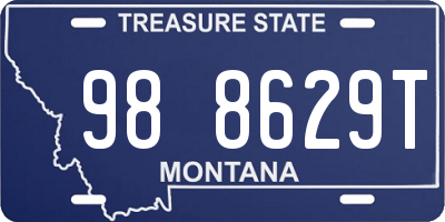 MT license plate 988629T