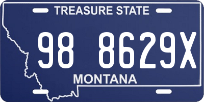 MT license plate 988629X