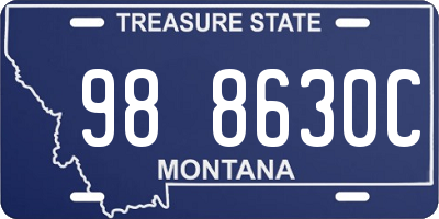 MT license plate 988630C
