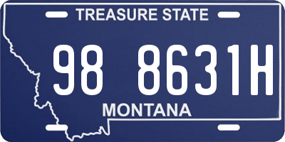 MT license plate 988631H