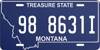 MT license plate 988631I