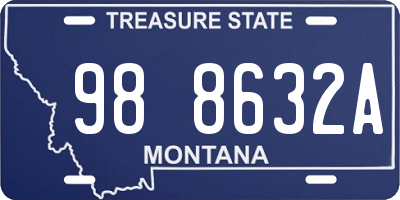 MT license plate 988632A