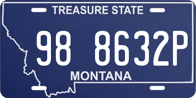 MT license plate 988632P