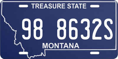 MT license plate 988632S