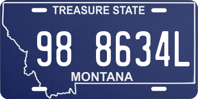 MT license plate 988634L