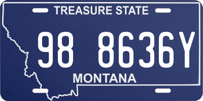 MT license plate 988636Y