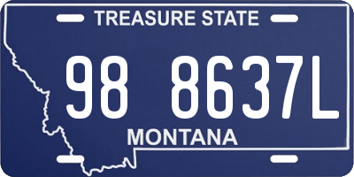 MT license plate 988637L