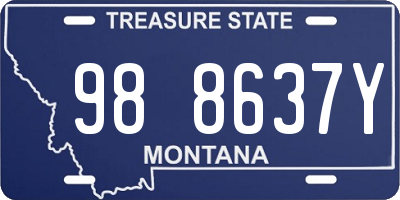 MT license plate 988637Y
