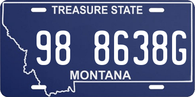 MT license plate 988638G