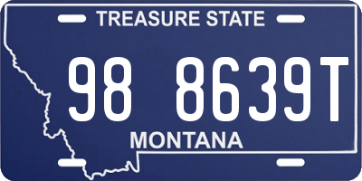 MT license plate 988639T