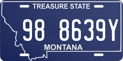 MT license plate 988639Y