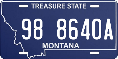 MT license plate 988640A