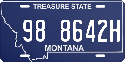 MT license plate 988642H