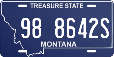 MT license plate 988642S