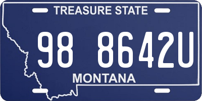 MT license plate 988642U