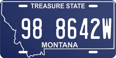 MT license plate 988642W