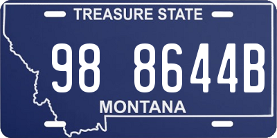 MT license plate 988644B