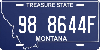 MT license plate 988644F