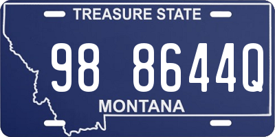 MT license plate 988644Q