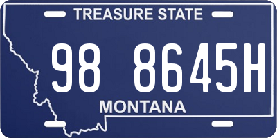 MT license plate 988645H