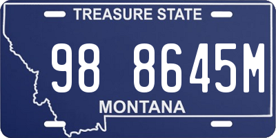 MT license plate 988645M