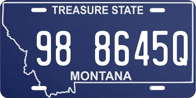 MT license plate 988645Q