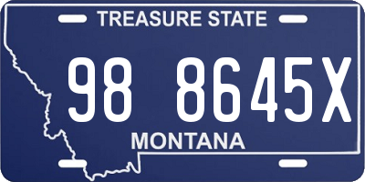 MT license plate 988645X