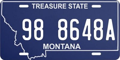 MT license plate 988648A