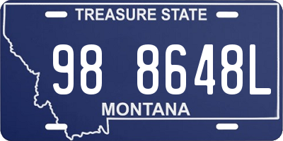 MT license plate 988648L