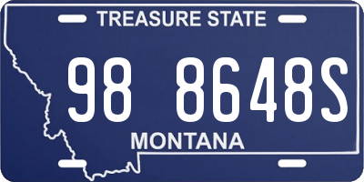 MT license plate 988648S