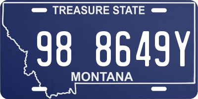 MT license plate 988649Y