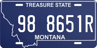 MT license plate 988651R