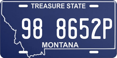 MT license plate 988652P