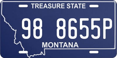 MT license plate 988655P