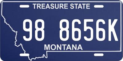 MT license plate 988656K